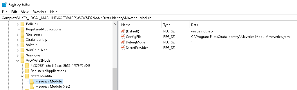 Registry Editor