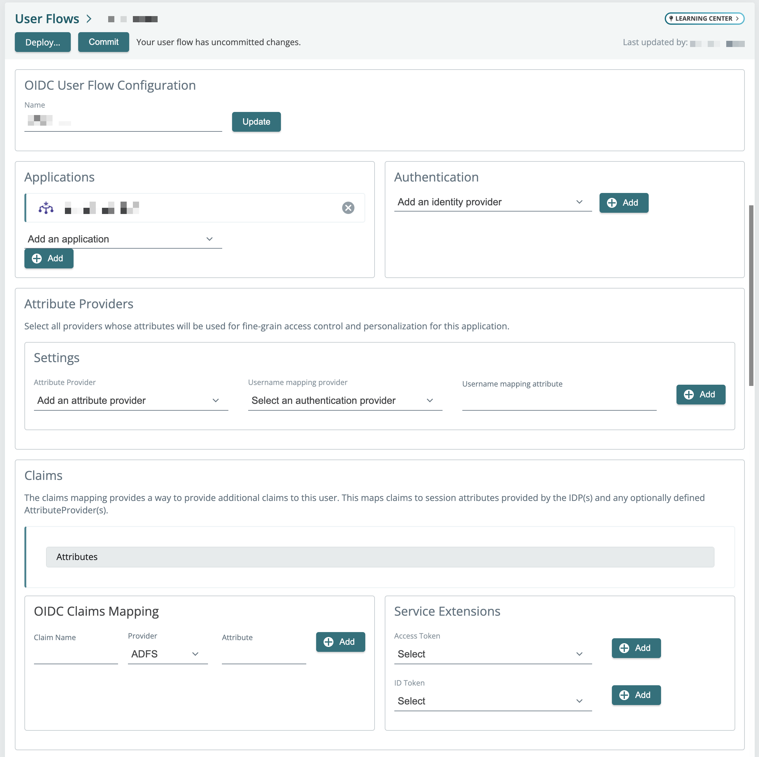 Configuration du flux utilisateur OIDC