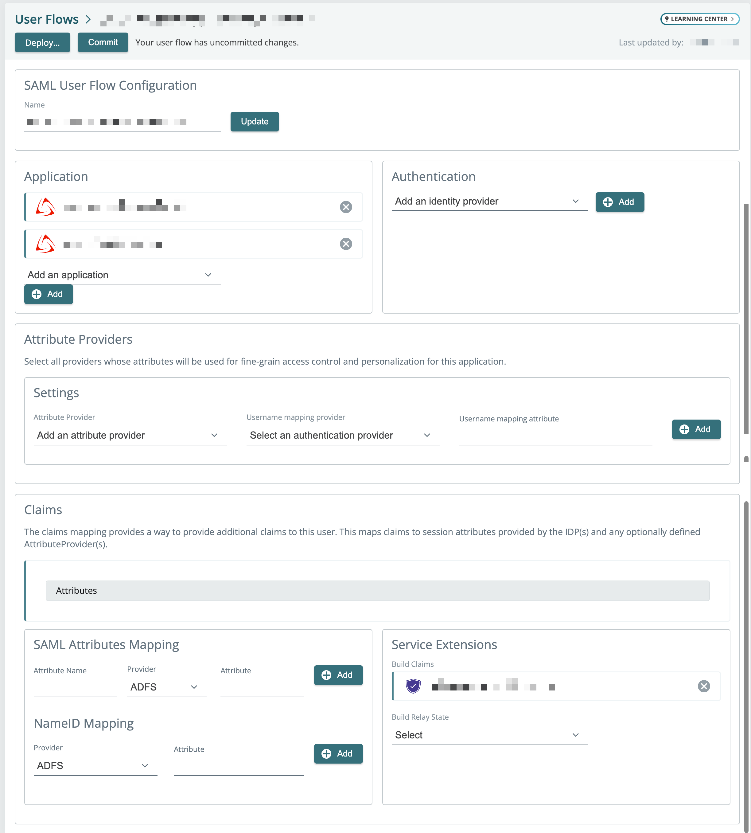 Flux utilisateur SAML