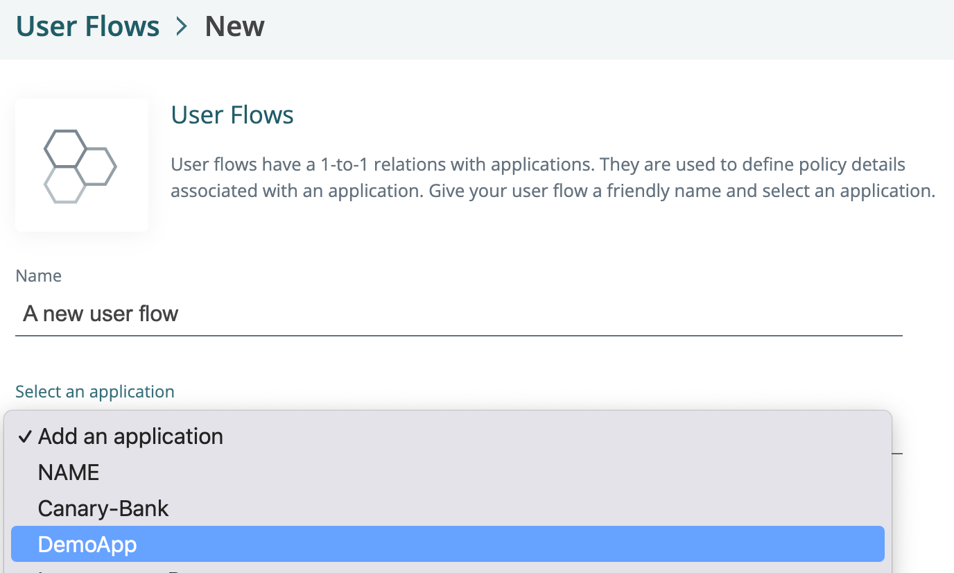 New user flow