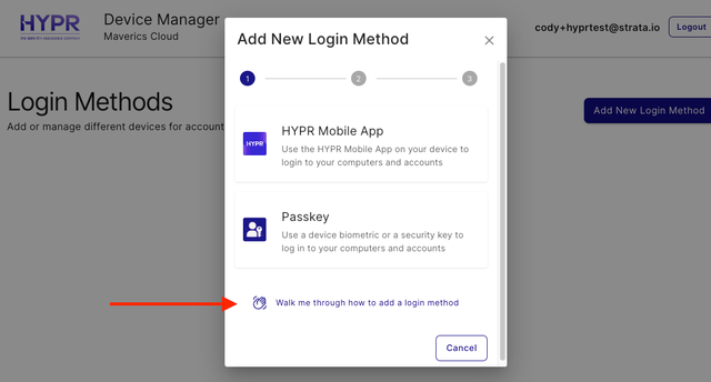 Add new login method